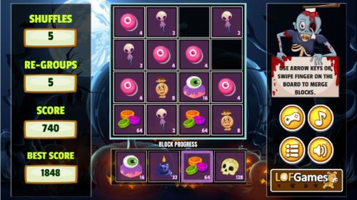 2048 HALLOWEEN online