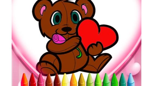 ANIMALS VALENTINE COLORING online games