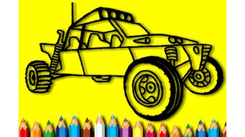 BTS RALLY CAR COLORING BOOK online games