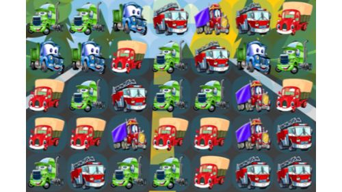 CARTOON TRUCKS MATCH 3 online