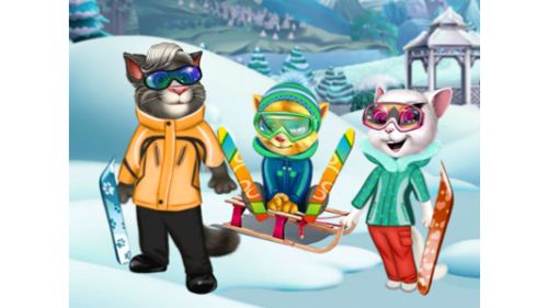 CATS WINTER FUN online games