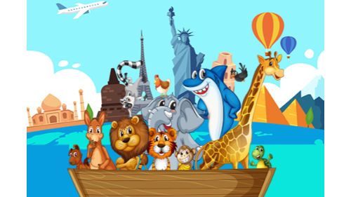 CRAZY FRIENDS TRAVEL THE WORLD PUZZLE online games