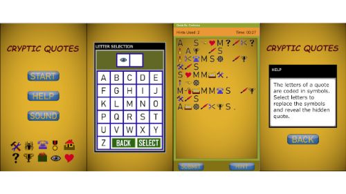 CRYPTIC QUOTES online games