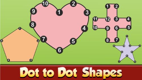 DOT TO DOT SHAPES KIDS EDUCATION online