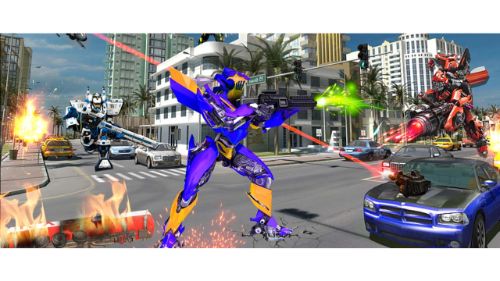 GRAND ROBOT CAR TRANSFORM 3D GAME online