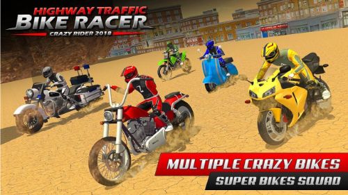HIGHWAY RIDER BIKE RACING: CRAZY BIKE TRAFFIC RACE online games