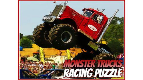 MONSTER TRUCKS RACING PUZZLE online games