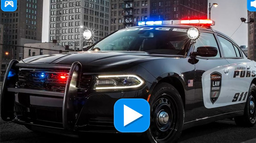 POLICE CARS SLIDE online