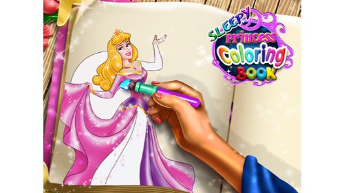 SLEEPY PRINCESS COLORING BOOK online games
