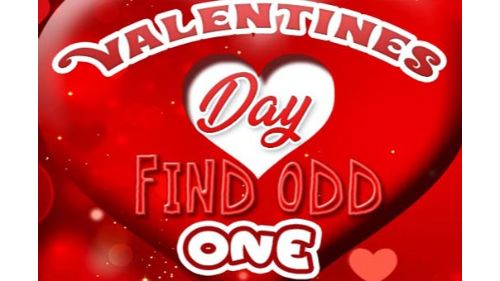 VALENTINES DAY FIND ODD ONE OUT online